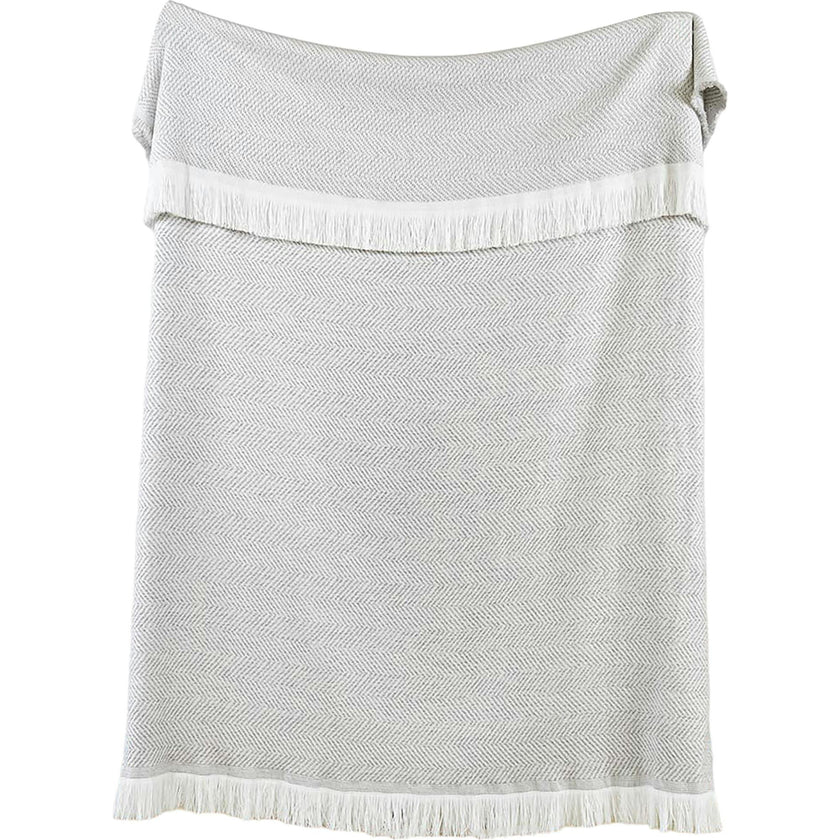 Herringbone Stain Resistant Indoor Outdoor Throw