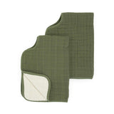 Cotton Muslin Burp Cloth 2 Pack - Fern