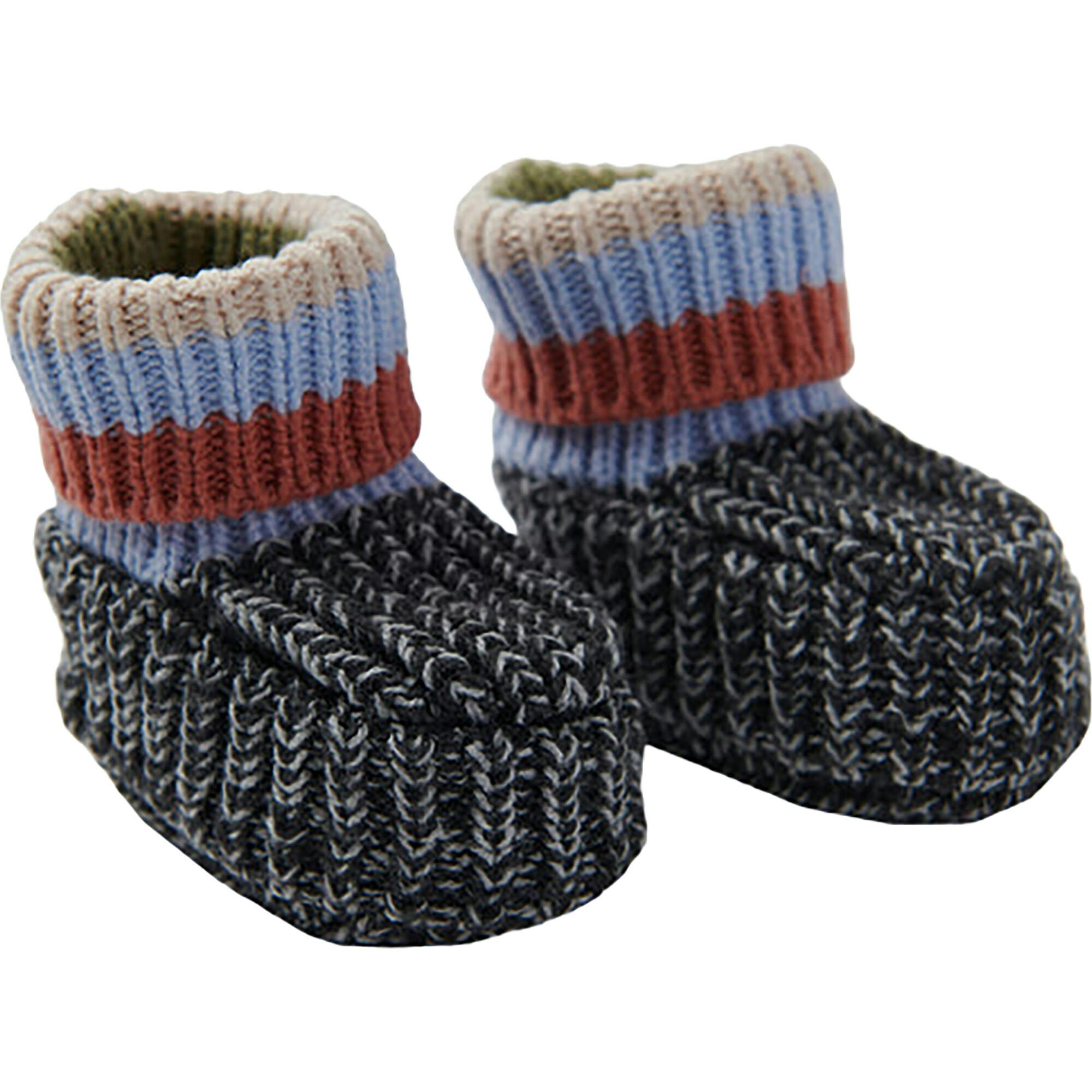 Chunky Ribbed Knit Anti-Grip Sole Slip-On Slippers