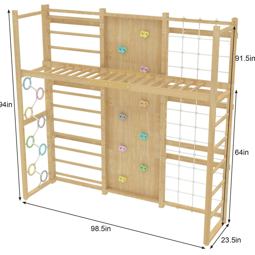Monkey Bar Attachment – For 95 Inch MODULAR Walnut Swedish Ladder