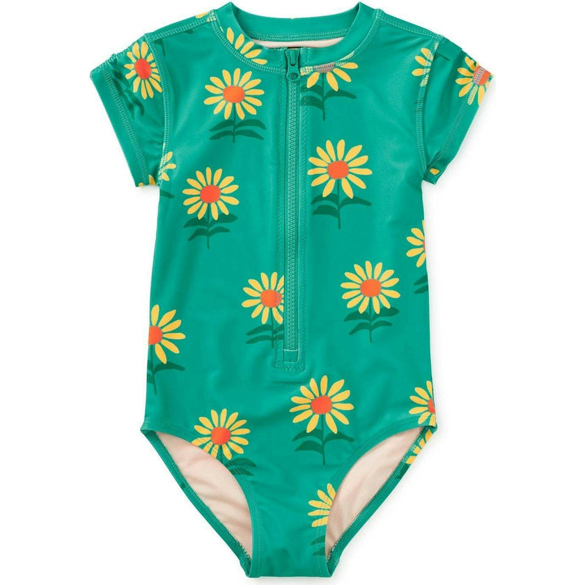 Rash Guard One-Piece Swimsuit, Multi