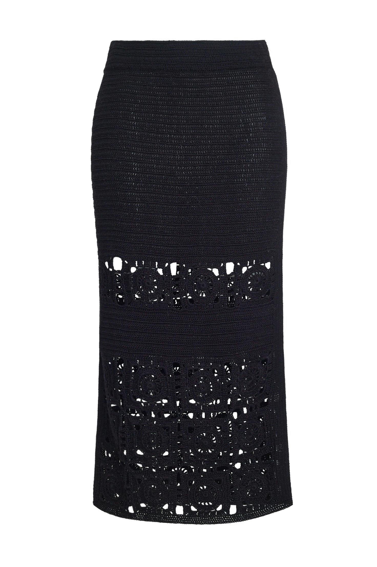 JANA CROCHET SKIRT | BLACK