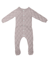 Diamond Pointelle Long Sleeve Footie