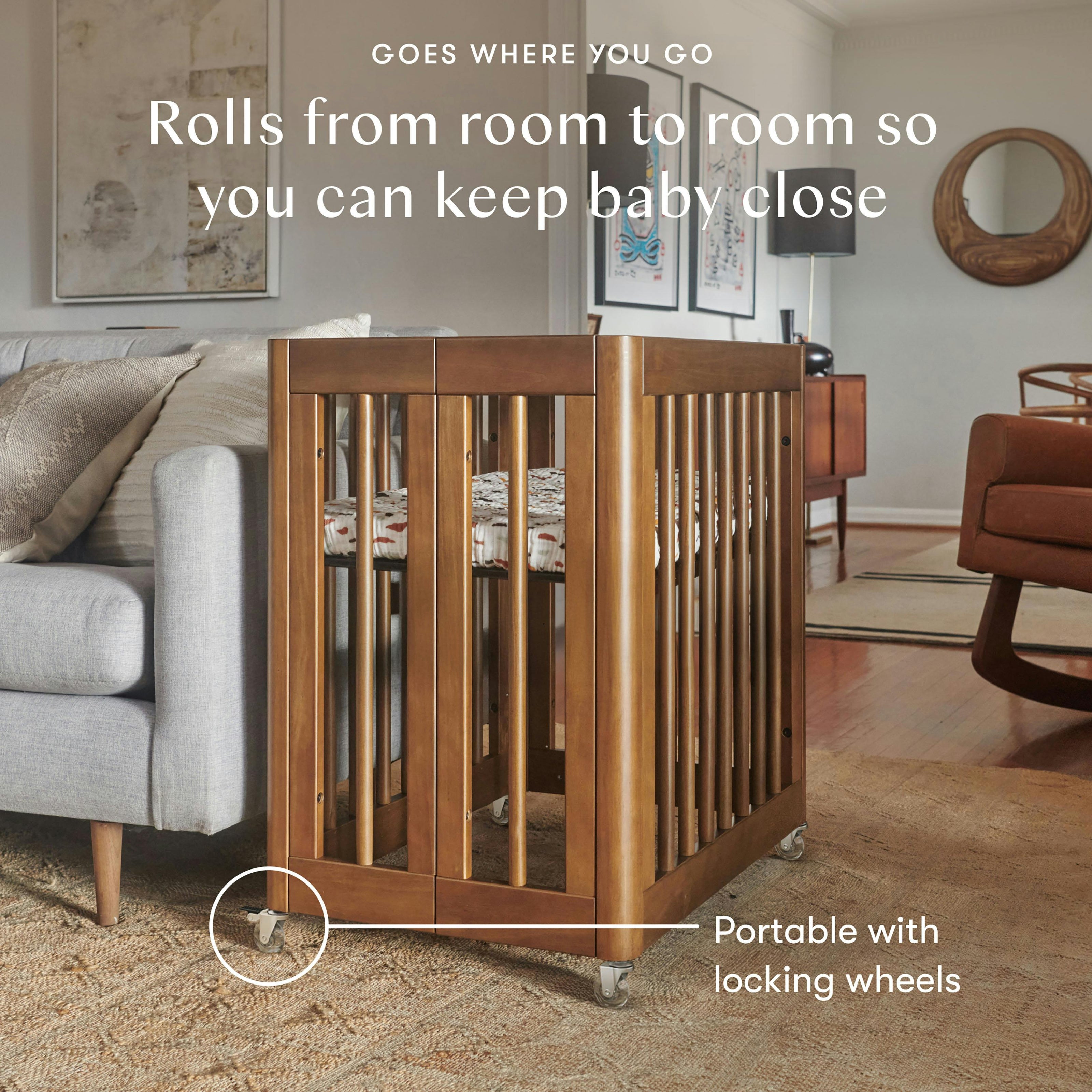 Yuzu 8-in-1 Convertible Crib with All-Stages Conversion Kits