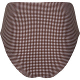 women's cocoa gingham high waist bikini bottom