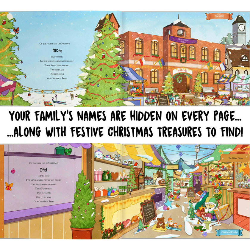 12 Days of Christmas (Personalized Christmas Seek & Find Book for the entire Family)