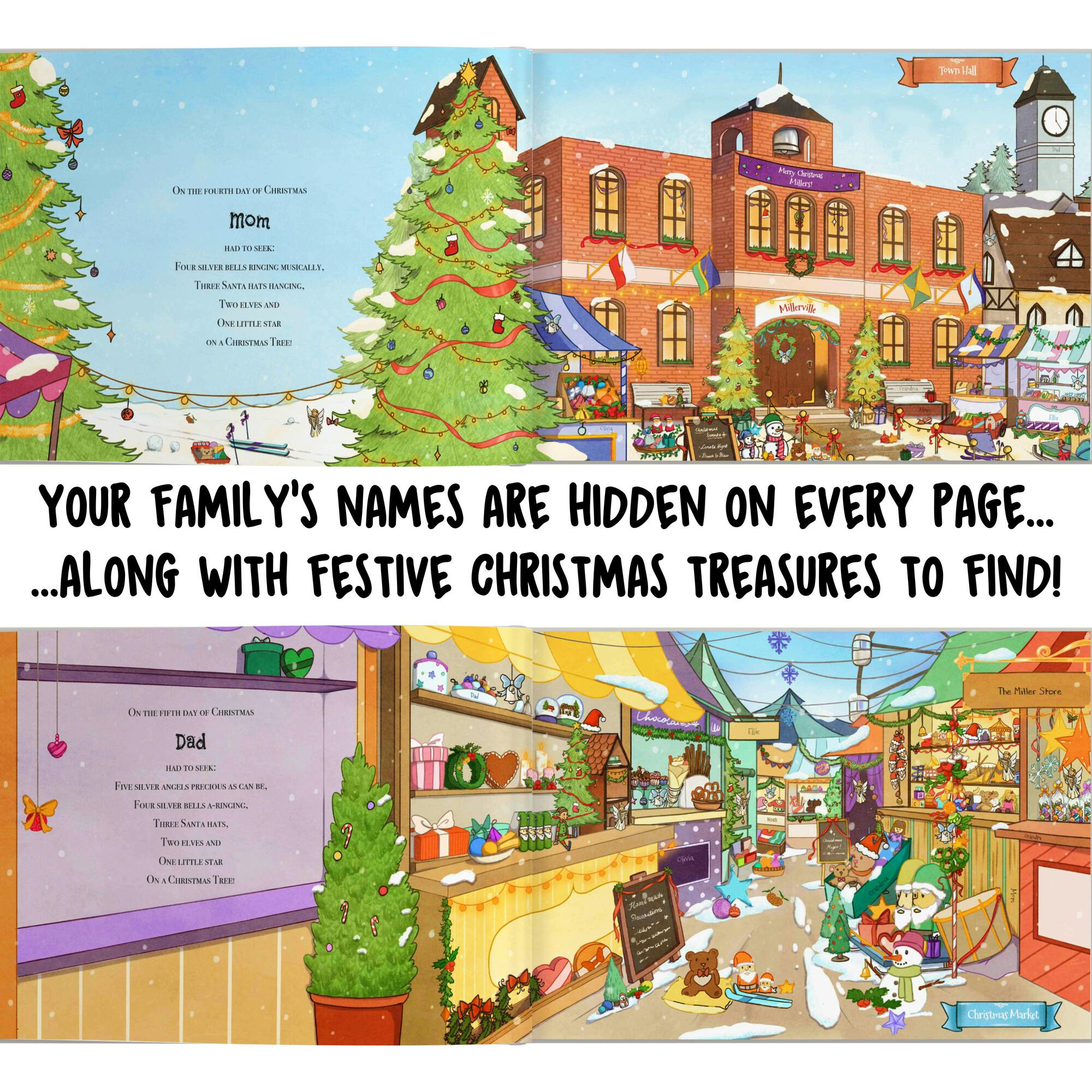 12 Days of Christmas (Personalized Christmas Seek & Find Book for the entire Family)