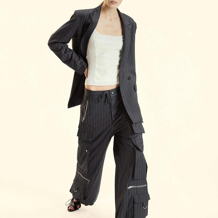 Pinstripe Blazer