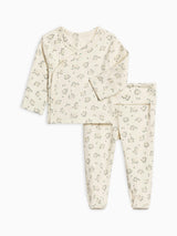 Riley 2 Piece Kimono Top and Pant Set Hayden Floral / Denim + Mist