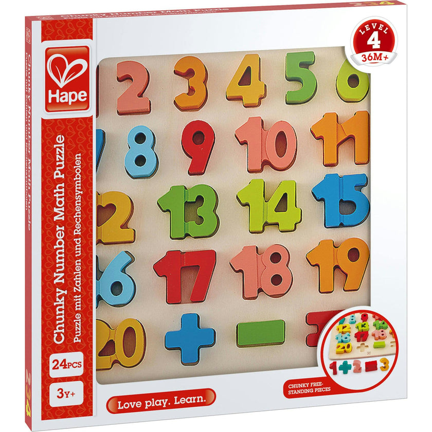Chunky Number & Counting Wooden Block Puzzle