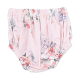 Painterly Rose Bouquets - Sofia Dress with Oversize Collar and Bloomer