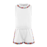 White Rainbow Gems Short Set