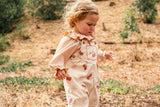 Overall Romper in Cherry Bloom