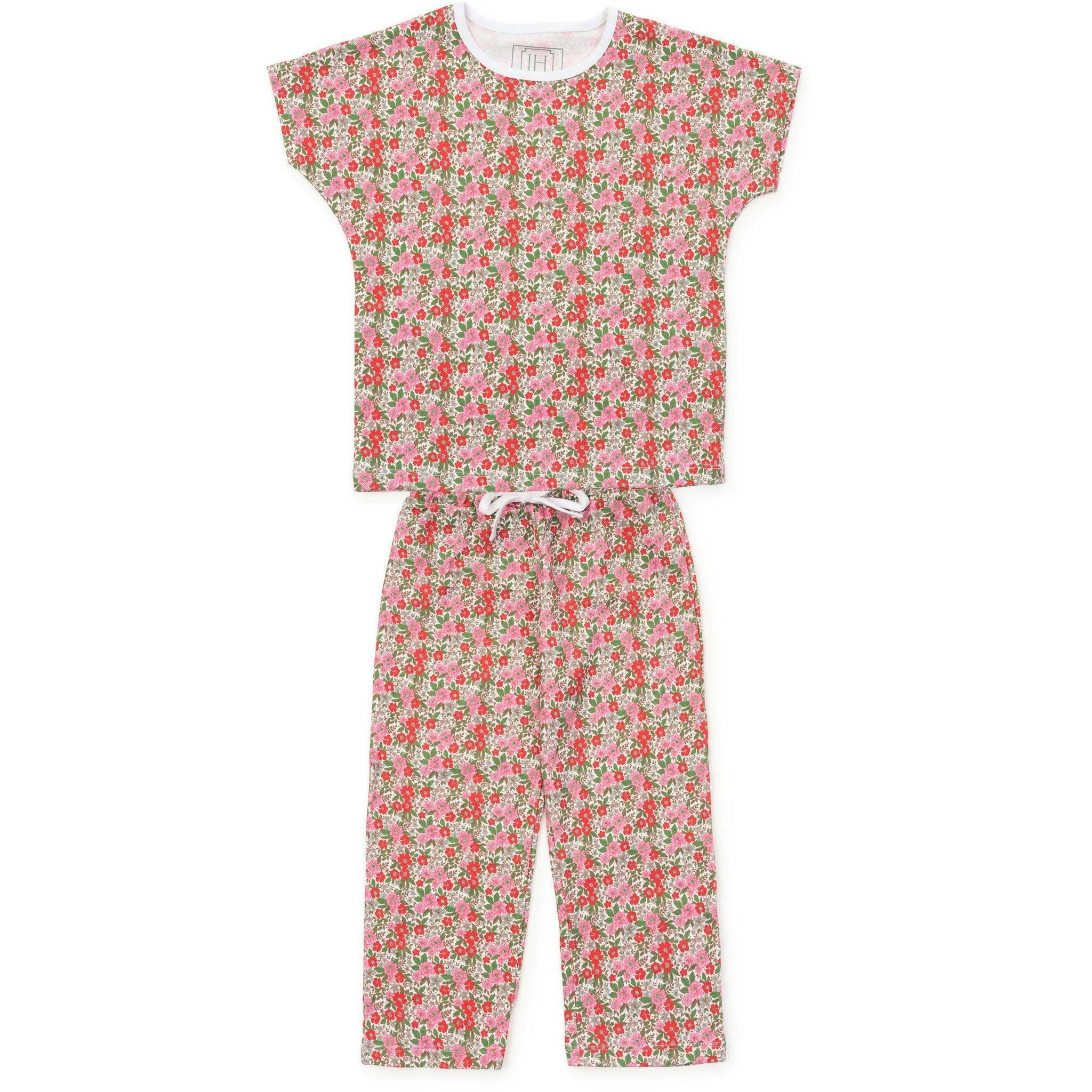 Merrick Girls' Pant Set - Floral Noel