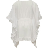 White Frilled Cover Up