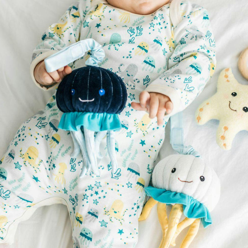 Jellyfish Stroller Toy – Blue