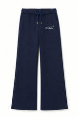 Cami Navy French Terry Wide Leg Jogger - Travel Set