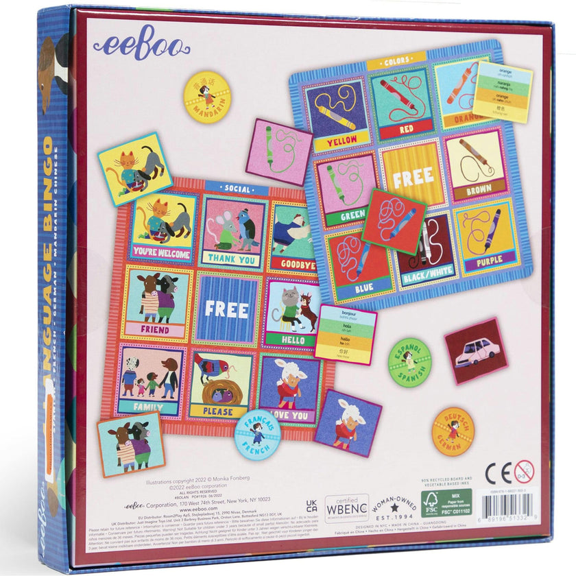 4 Language Bingo Game/Spanish