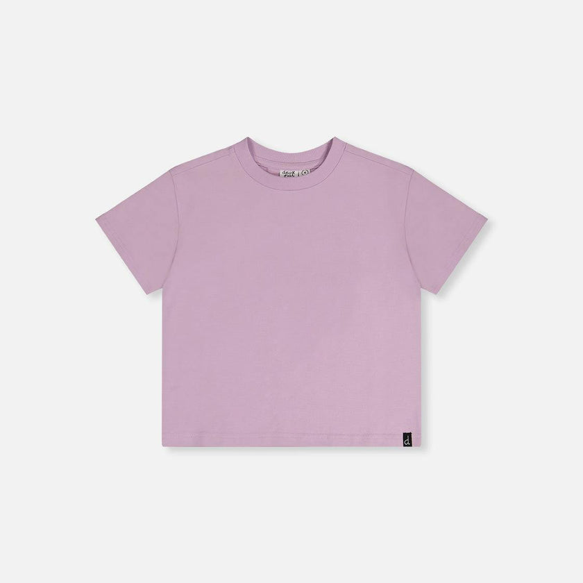 Heavy Jersey Wide Short Sleeve T-Shirt Mauve
