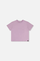 Heavy Jersey Wide Short Sleeve T-Shirt Mauve