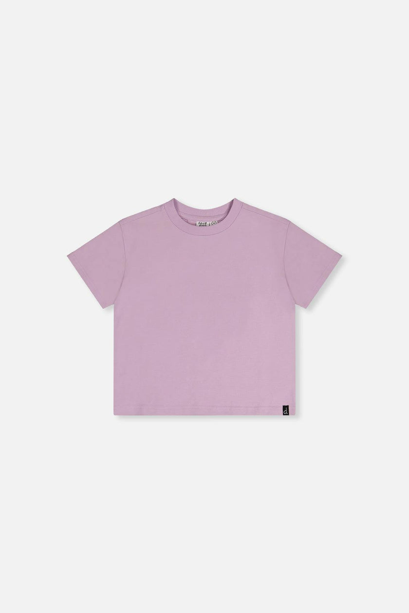 Heavy Jersey Wide Short Sleeve T-Shirt Mauve