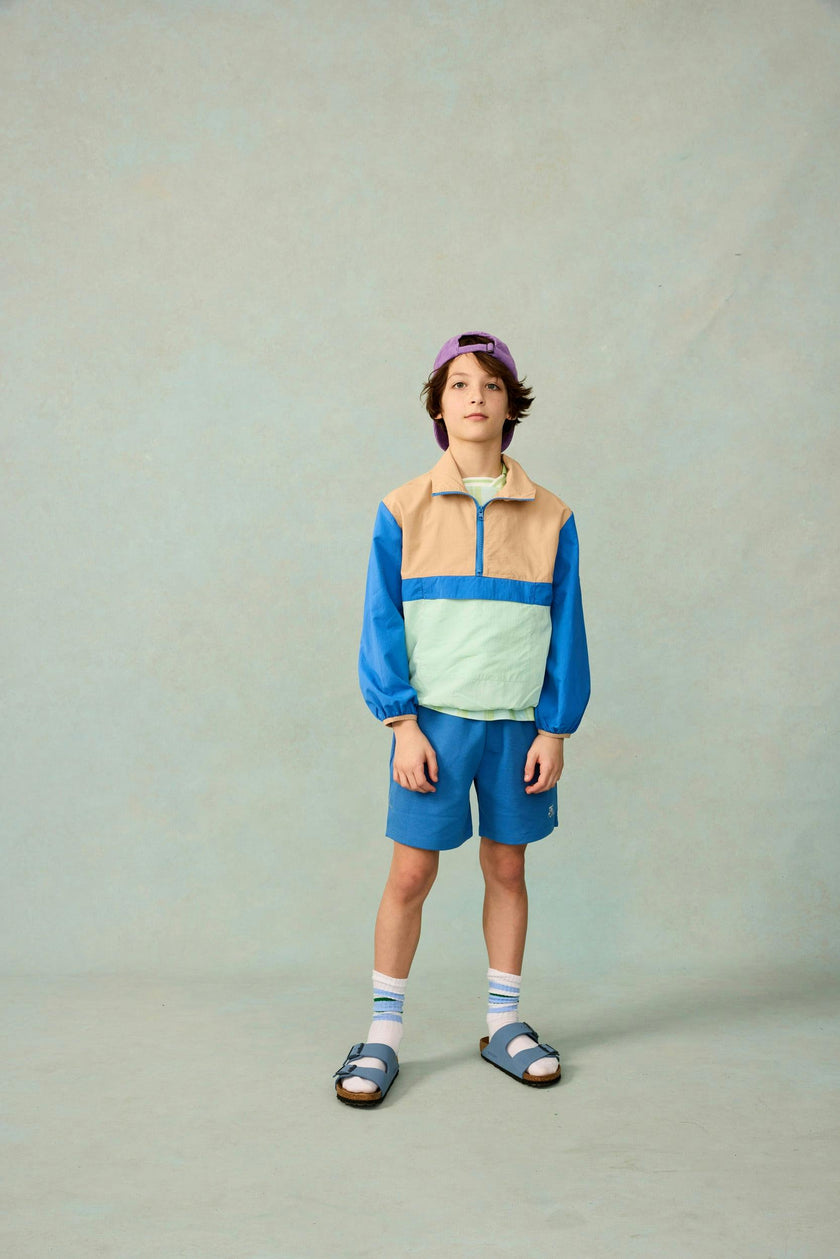 Play Colorblock Pullover in Sonic Blue