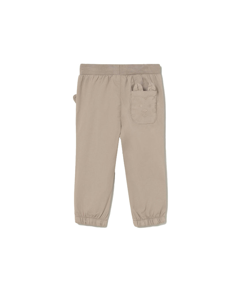 Beige Joggers Baby With Pockets