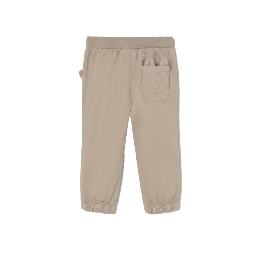 Beige Joggers Baby With Pockets
