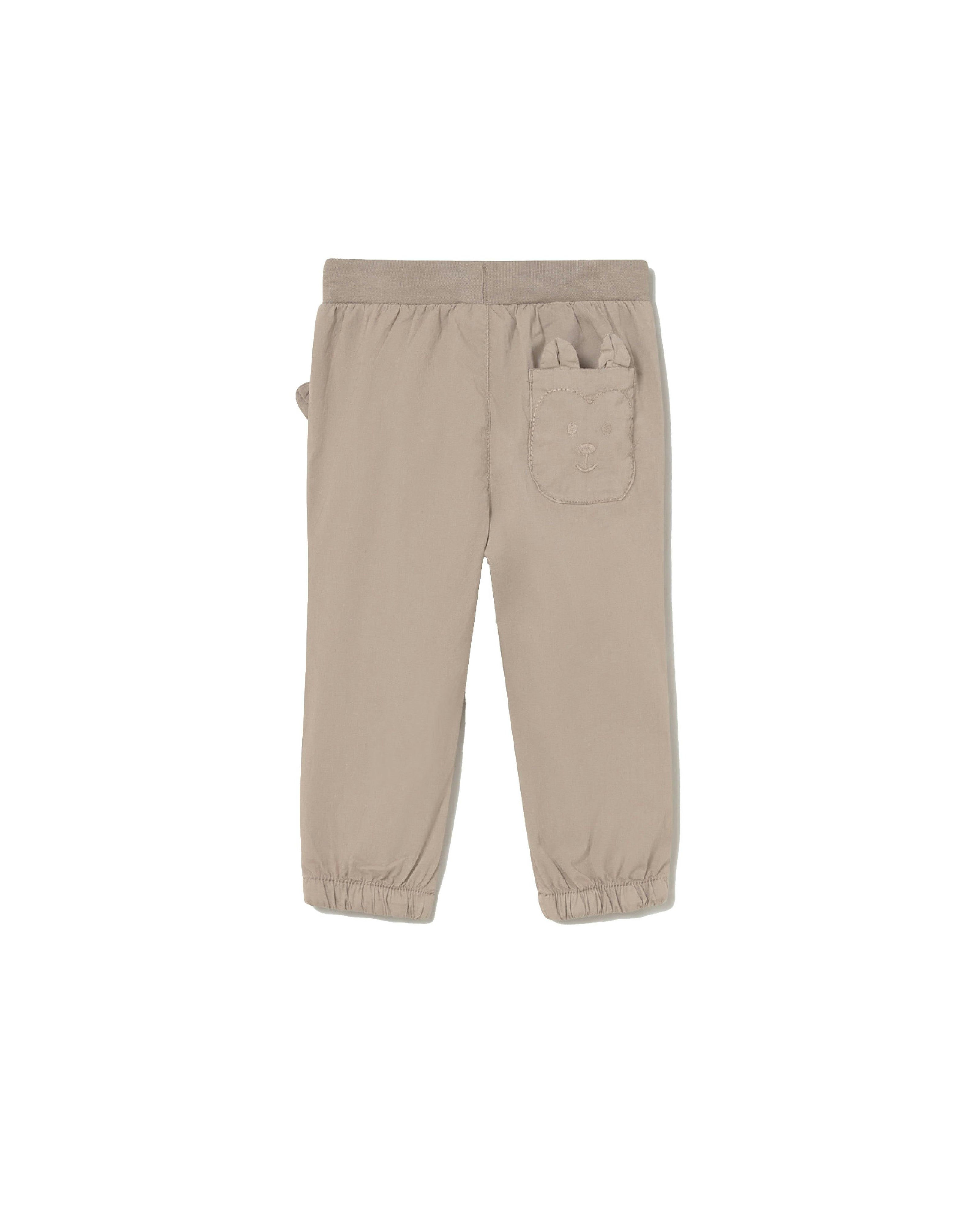 Beige Joggers Baby With Pockets
