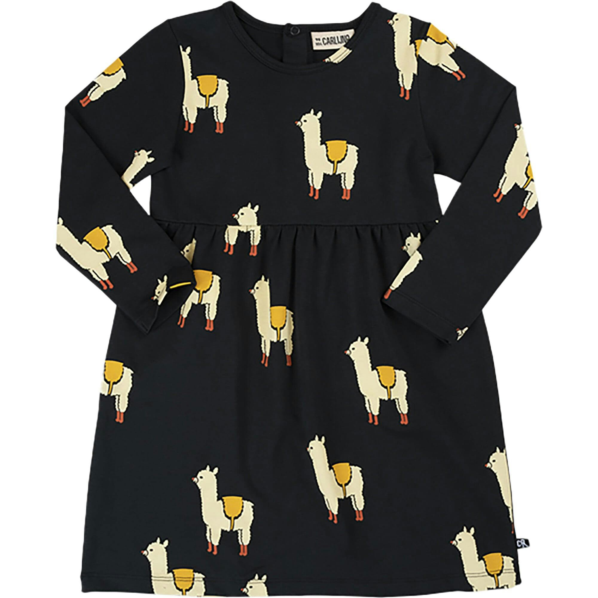 Graphic Print Peplum Detail Round Neck Long Sleeve Dress