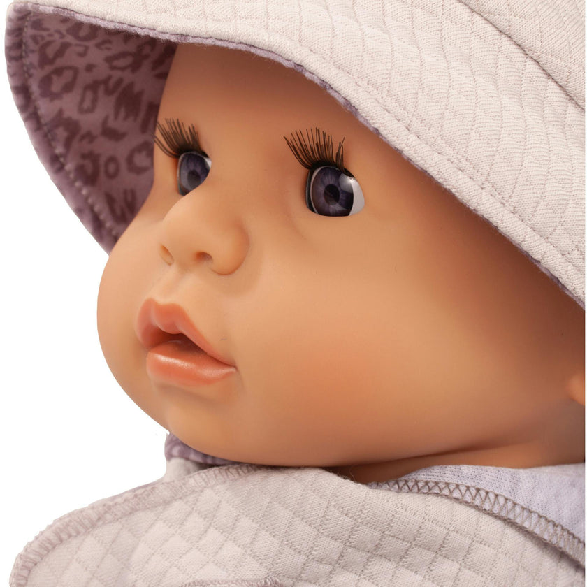 Gotz Cookie “Grey Cats” Baby Doll – 19" Soft‑Body Vinyl Baby with Sleeping Eyes