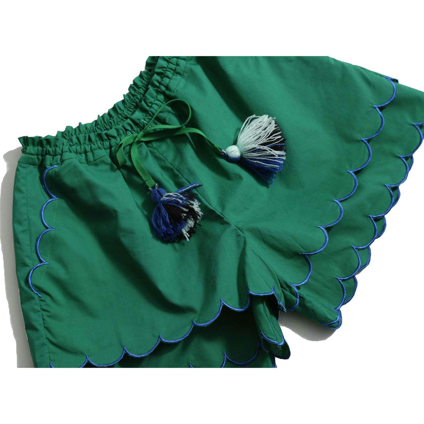 LAUREL SCALLOPED SUMMER SHORTS