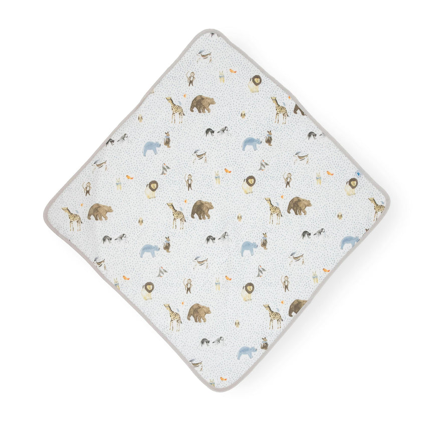 Infant Hooded Towel - Party Animals