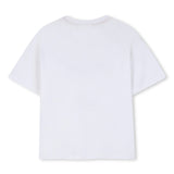 White Crewneck Logo T‑Shirt