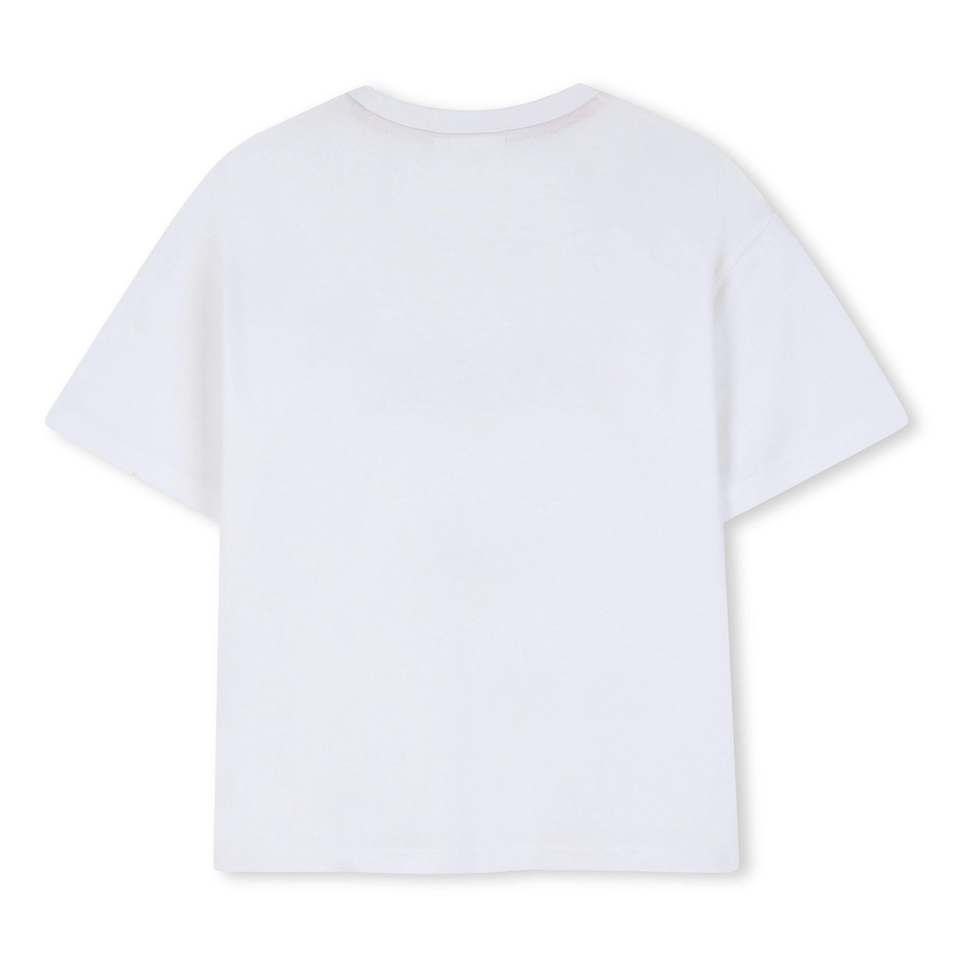 White Crewneck Logo T‑Shirt