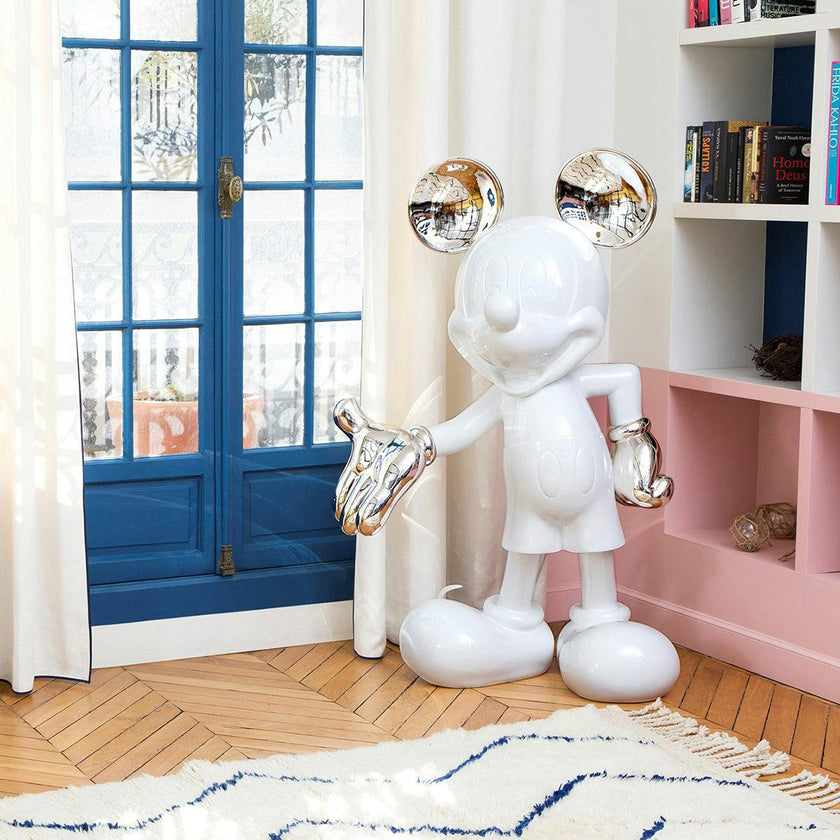 Mickey Mouse WELCOME White & Silver 55in