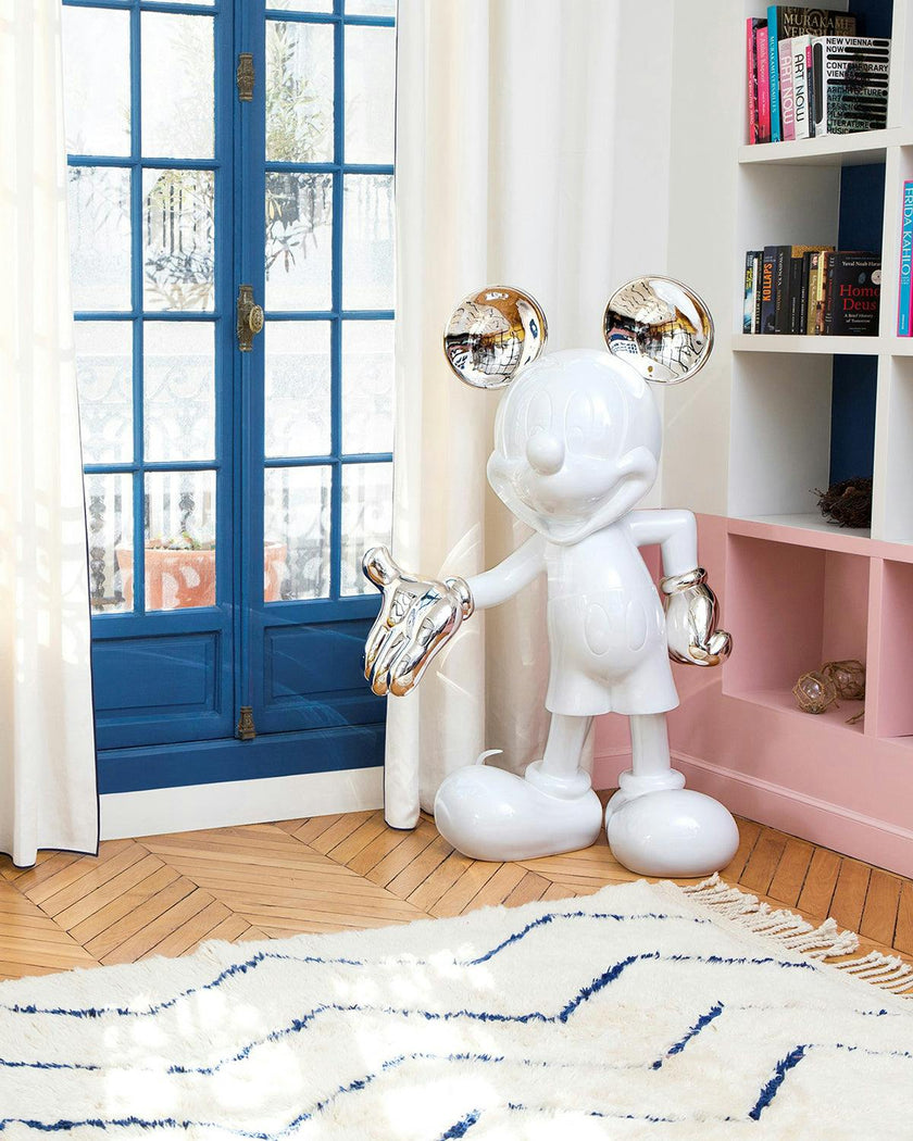 Mickey Mouse WELCOME White & Silver 55in