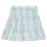Shirred Circle Skirt Skirt - Meadow Marguerite Floral