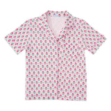 Geranium Block Women’s Button Front Short Pajama Set
