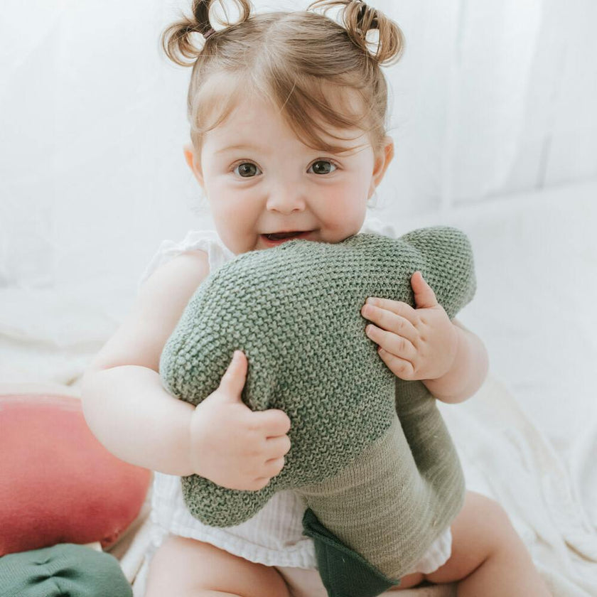 Knitted Cushion Brucy The Broccoli