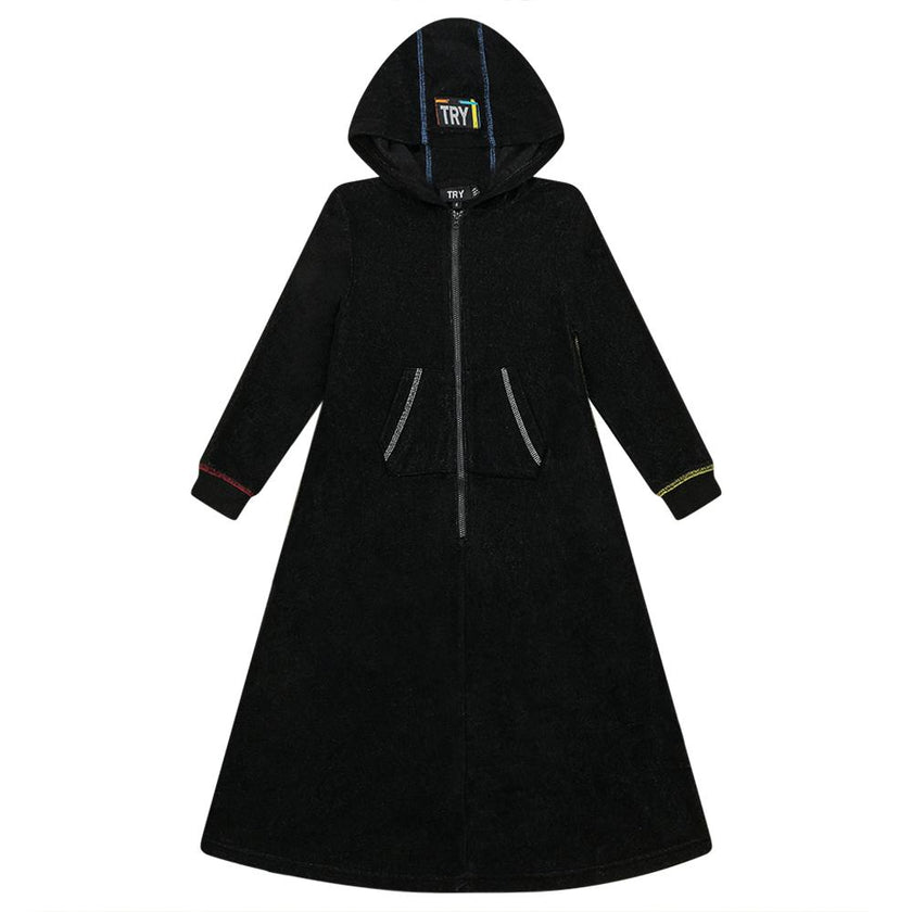 Multi Color Stitched Terry Robe