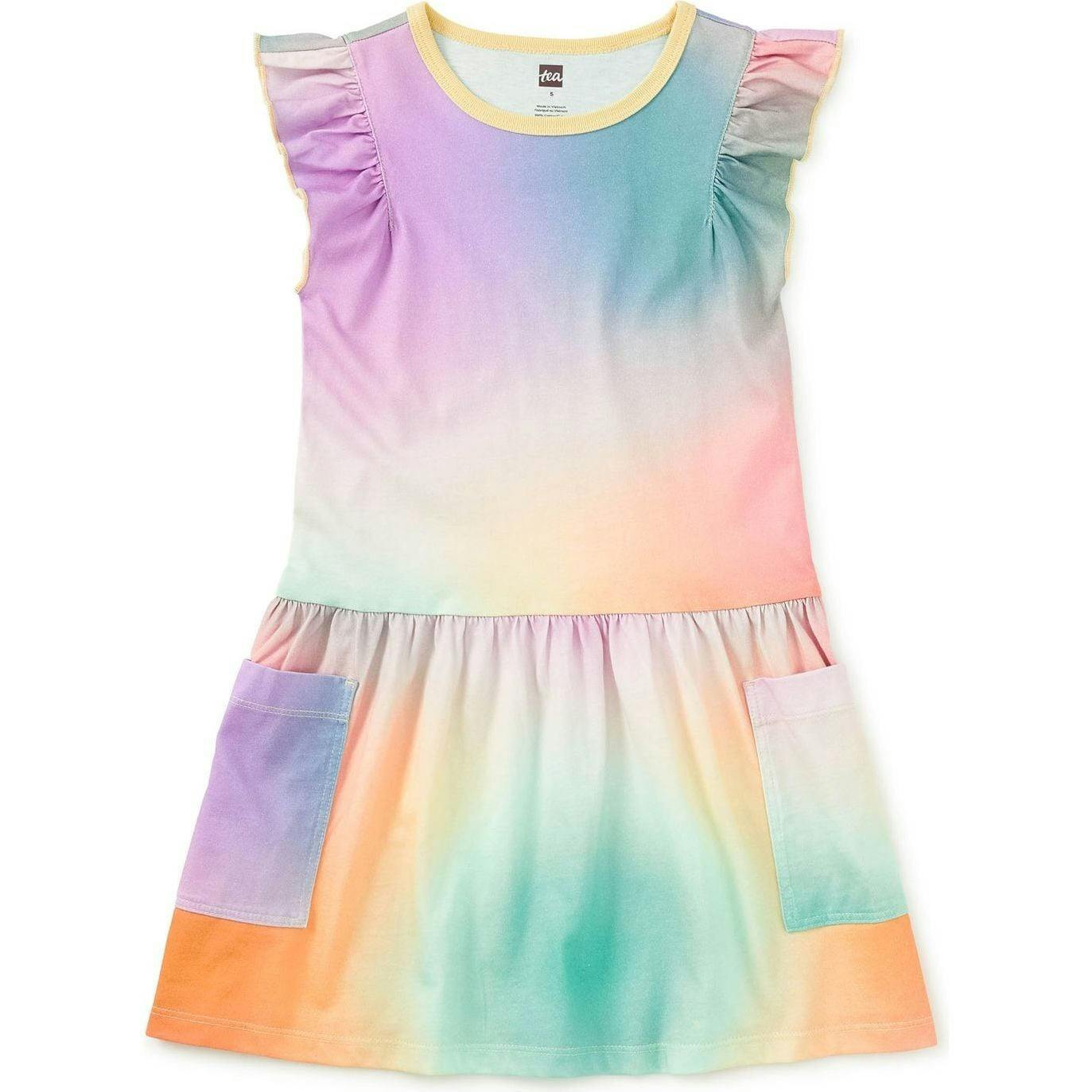 Flutter Sleeve Pocket Dress