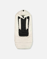 Evolutive Baby Footmuff Designed for Car Seat and Stroller Off-White