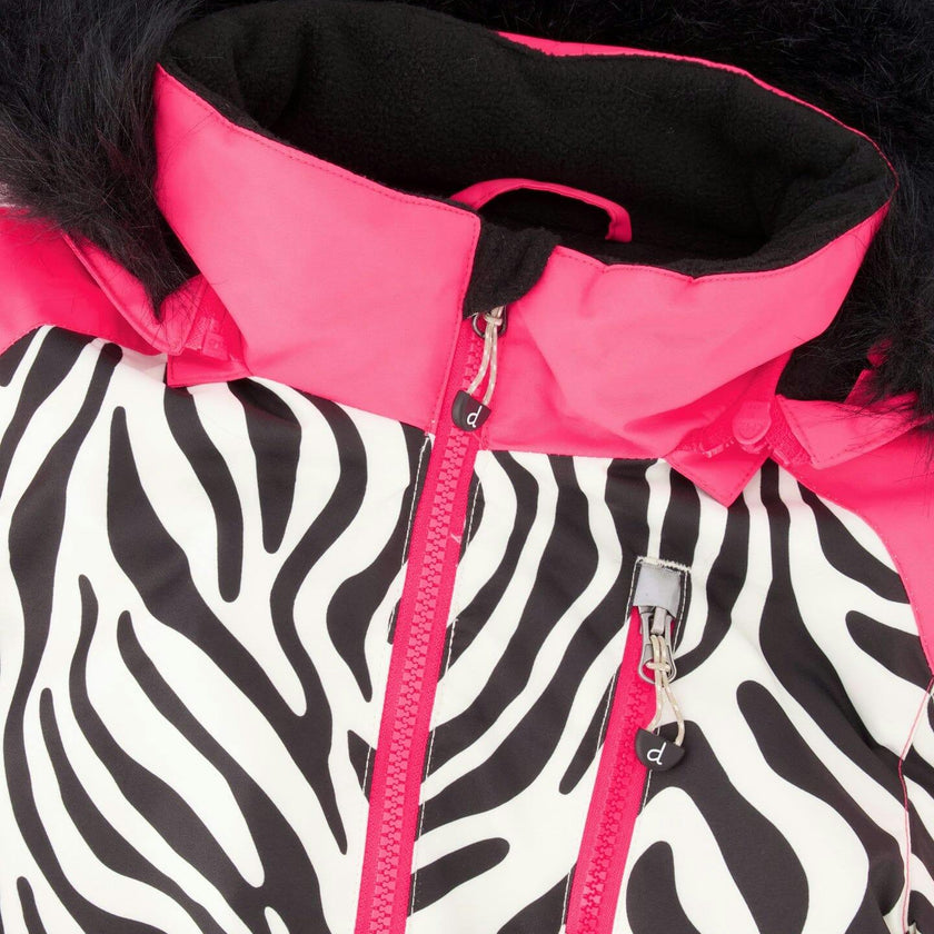 One-Piece Play Snowsuit Zebra Print