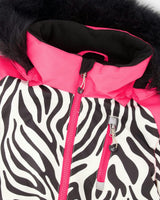 One-Piece Play Snowsuit Zebra Print