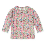 Floral Knit Long Sleeve Blouse