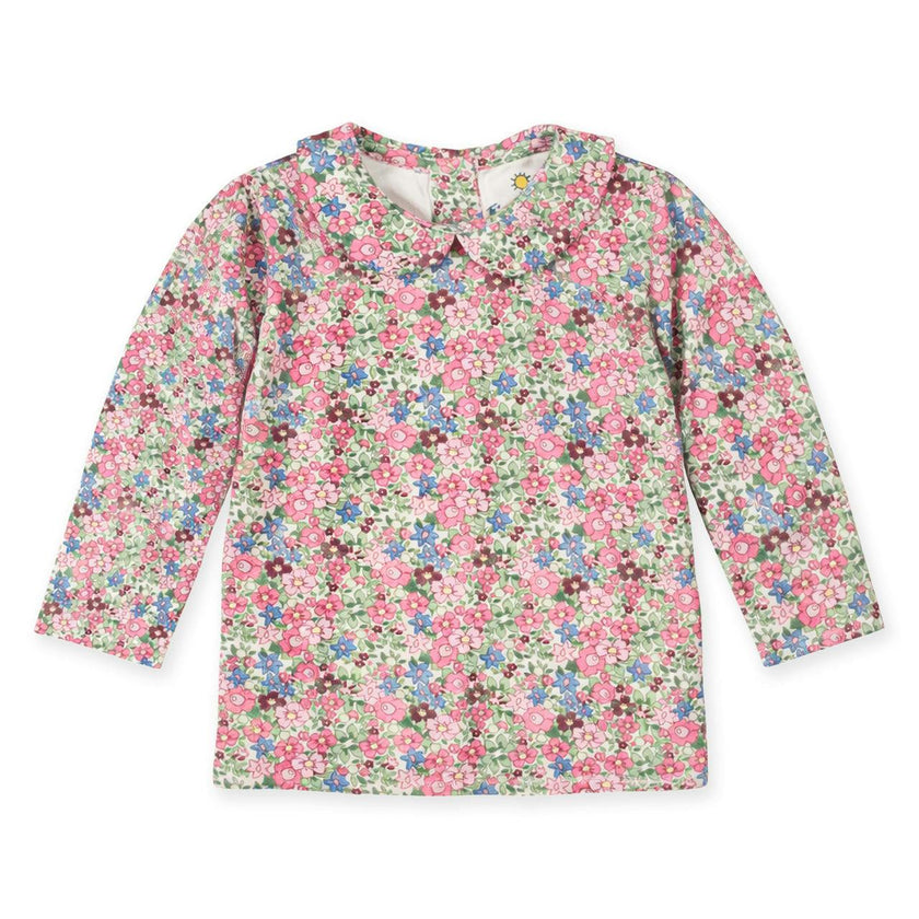 Floral Knit Long Sleeve Blouse