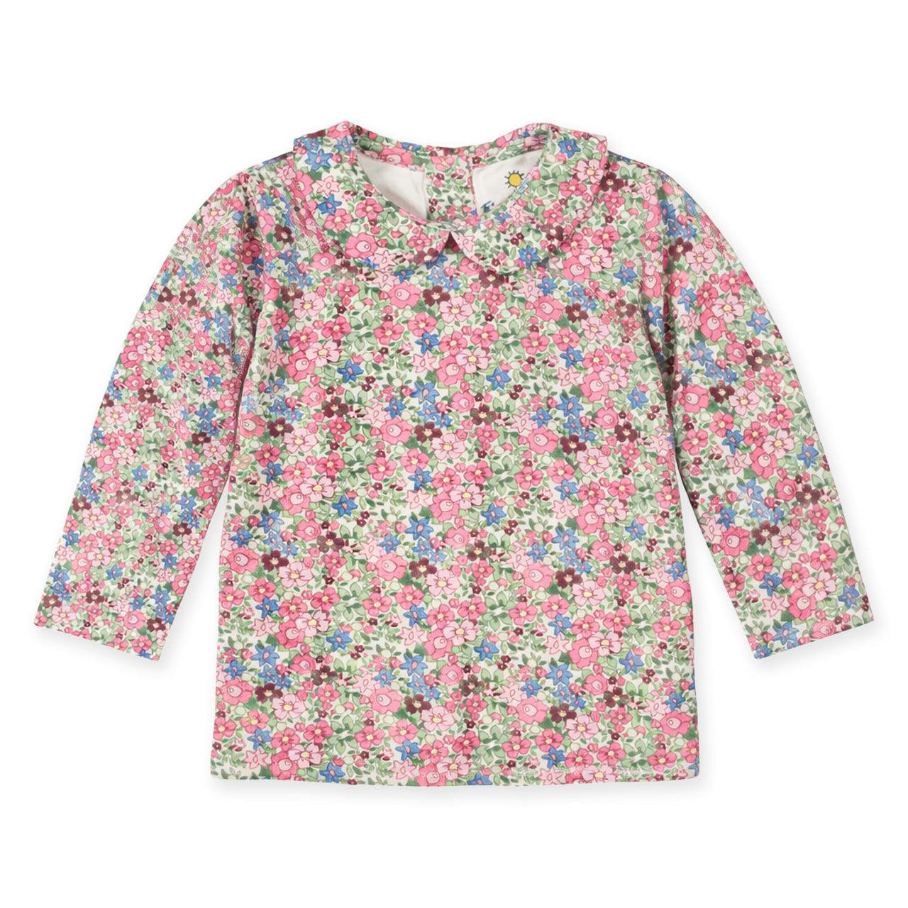 Floral Knit Long Sleeve Blouse