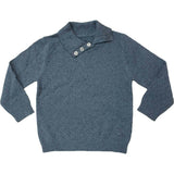 Flecked Diamonds High Neck Buttoned Sweater