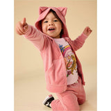 Ears Velour Hoodie, Purple